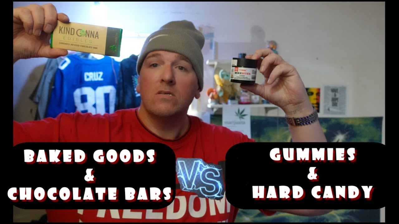 Cannabis Edibles: Baked Goods & Chocolate bars VS Gummies & Hard Candies