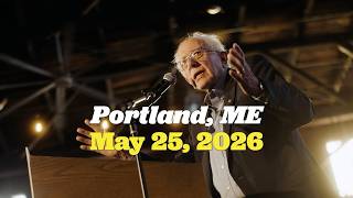 FULL SPEECH: Bernie, Troy Jackson & Graham Platner say NO To oligarchy & endless war in Portland, ME