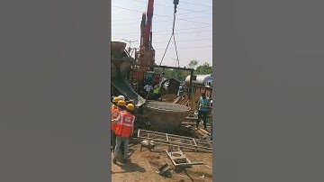 Unloading started  project #machine #automobile #shorts #construction #highway #project ##video