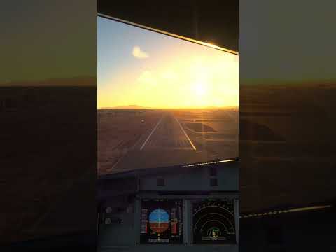 Sunset LEAL landing | Fenix A320 | MSFS 2024