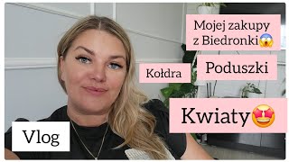 CO NOWEGO KUPIŁAM W BIEDRONCE😱 PODUSZKI | KOŁDRĘ | KWIATY ( HORTENSJE)