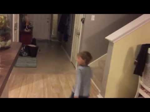 Little Kid Gets Scared by his Grandpa