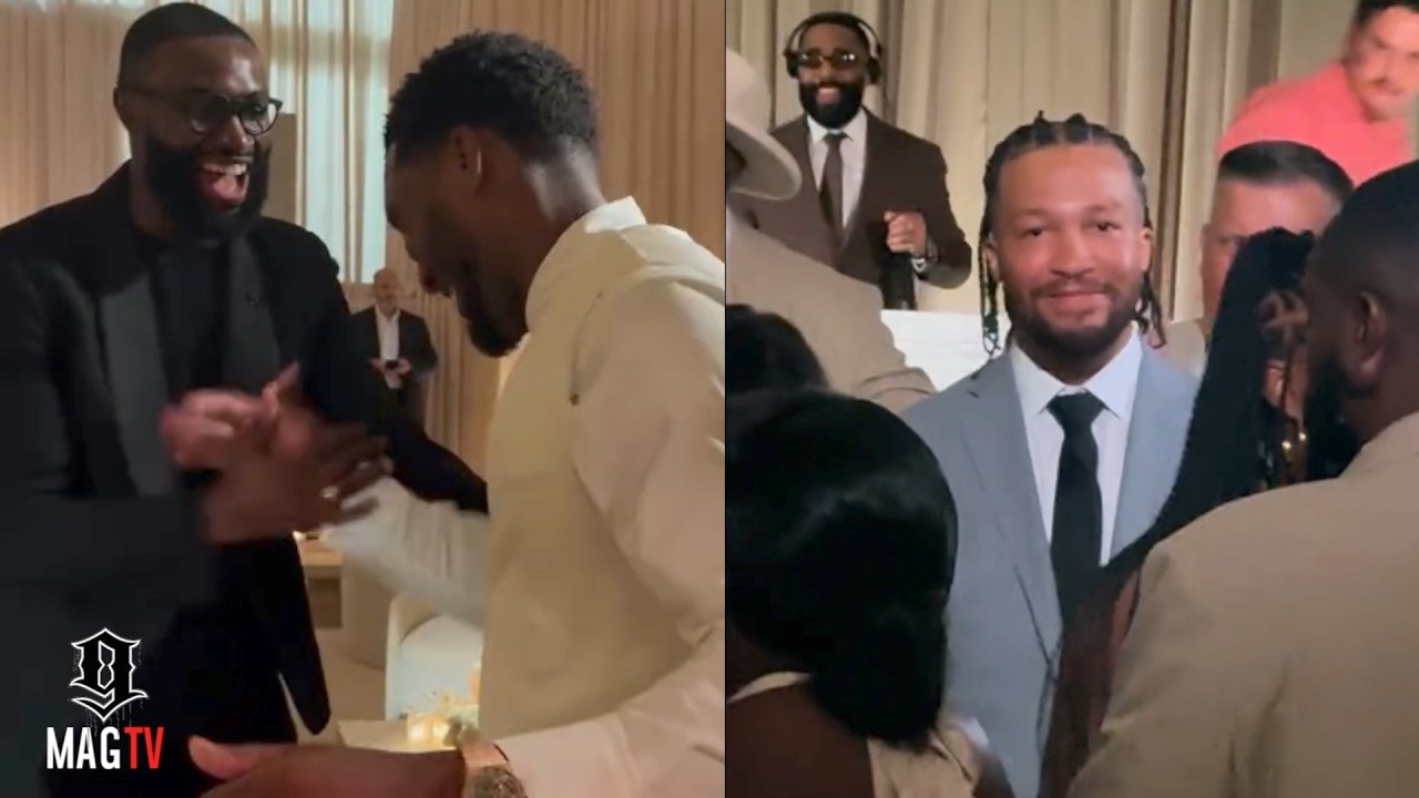 Jaylen Brown Roasts Jalen Brunson’s Dance Moves At Donovan Mitchell’s Big Day!