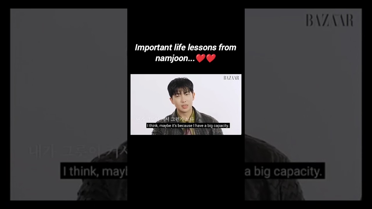 important life lessons from namjoon ❤️ 
