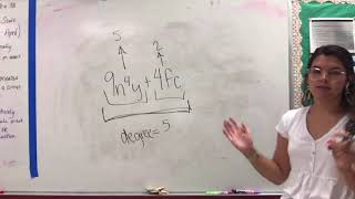 Integrated Math 3 | Degrees of Polynomials