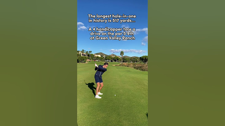 The LONGEST hole-in-one in history 🤯