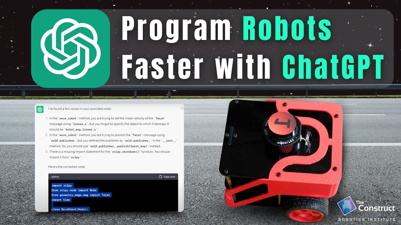 Using ChatGPT to Program Robots Faster | ROS Developers Open Class #206