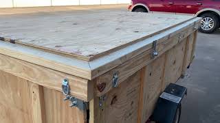 Harbor Freight Trailer Build Out - The Removable Lid by Dennis Koppa 10,470 views 3 years ago 6 minutes, 35 seconds