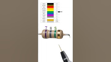 7800000 ohm resistor color code // 7.8 mega ohm resistor color code // #shortvideo