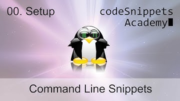Command Line Tutorial 00. Setup: Getting started