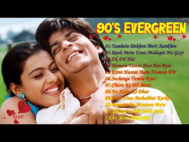 90s evergreen hits Hindi songs | Bollywood 90's Love songs | Hindi Romantic Melodies Songs class=