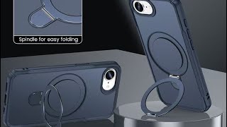 All-in-One Magnetic Phone Case: Adjustable Stand & Car Holder Ready#magneticcase #estuches