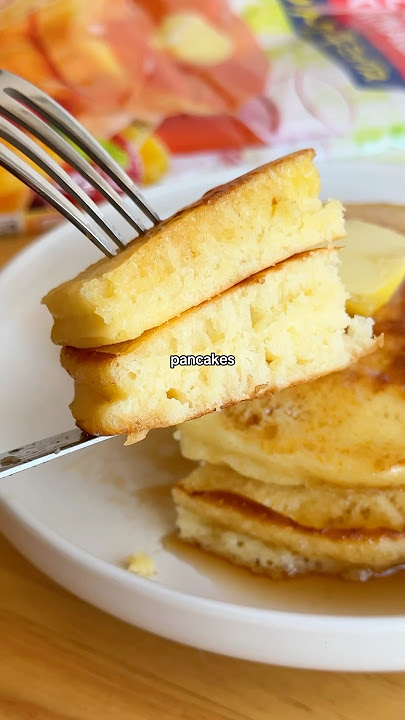 Trying Morinaga Japanese Hot Cakes 🥞 for the First Time! #pancakes #hotcakes #viralfood