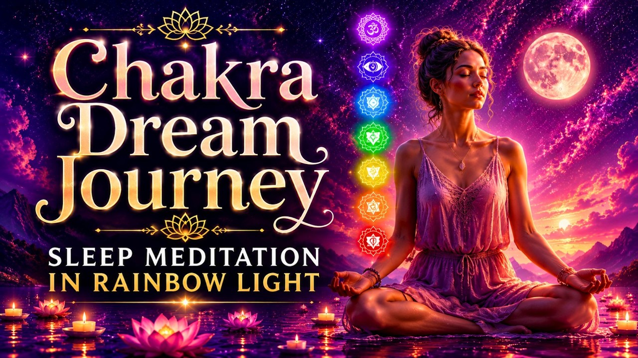 40. Chakra Dream Journey 🌈 Sleep Meditation in Rainbow Light