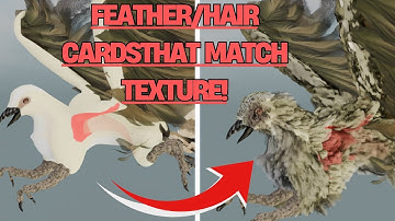 Create feathers that match texture in blender!