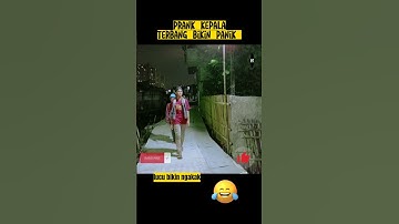 Prank kepala terbang bikin panik Lucu ngakak || #short #shorts #viral #lucu #ngakak