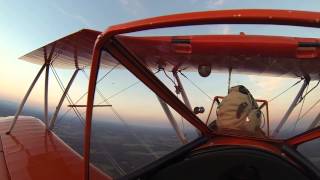 Stearman Sunset Barrel Rolls!!!