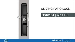 Doric DS1010A Archer Sliding Patio Door Lock Handle
