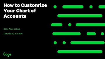 Sage Accounting - How to Customize Your Chart of Accounts (Canada)