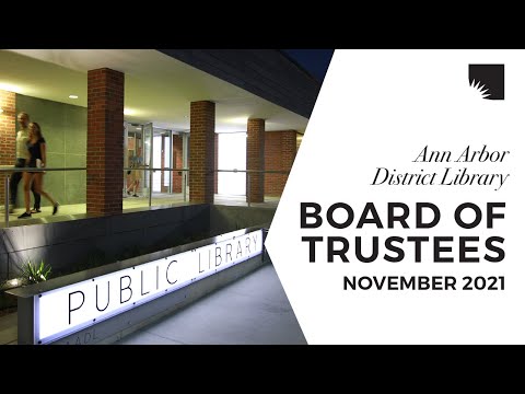 AADL Board Meeting November 22nd 2021