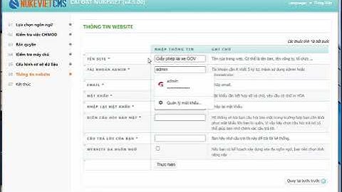 Hướng dẫn cài đặt nukeviet 4 5 mới nhất