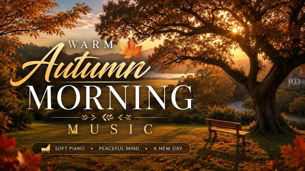 Peaceful Fall Piano Instrumental ~ Warm Autumn Morning Music for Deep Focus 🍁
