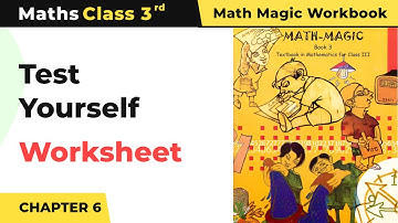 Test Yourself - Fun With Give and Take Worksheet | Class 3 Maths Chapter 6 | 2024-25