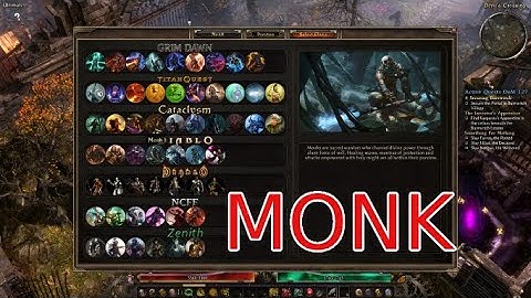 Grim Dawn - MONK - Active Skills [Dawn of Masteries Mod]