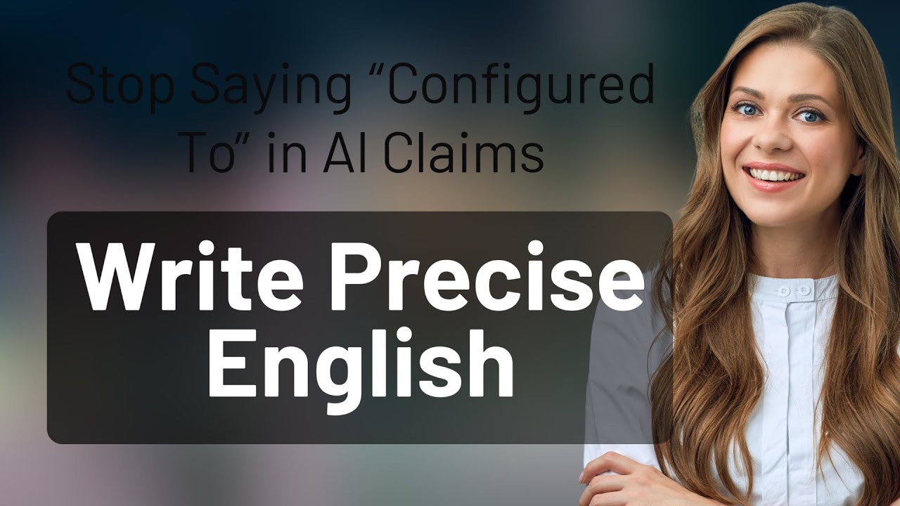 Stop Saying “Configured To” in AI Claims | Write Precise English - YouTube