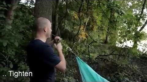 Superior Hammock/Shelter Complete Setup under 3 minutes