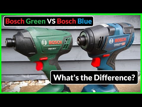 Video: Hva er forskjellen mellom en blå Bosch og en grønn? Hva er forskjellen mellom 