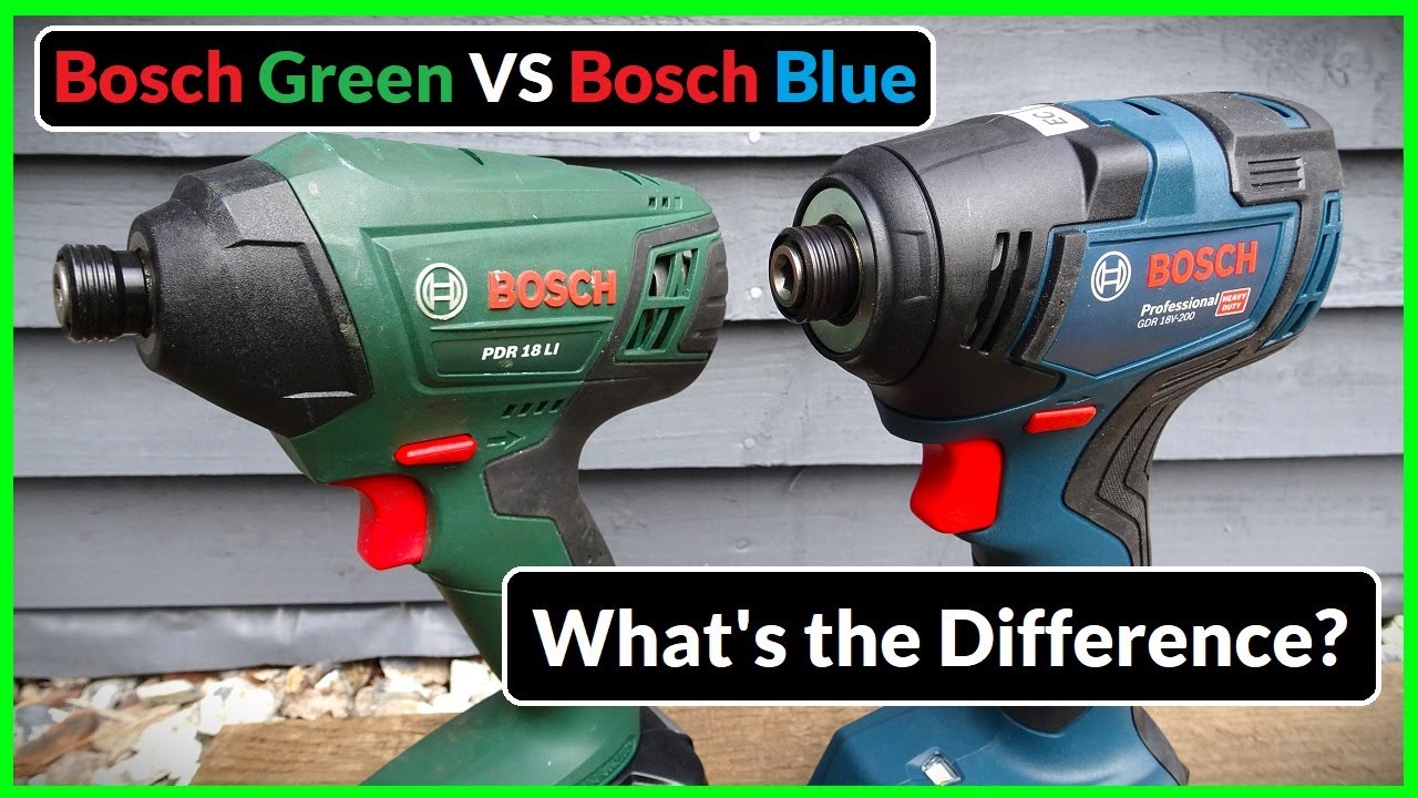 Sorprendido Subvención reparar Bosch PDR 18 LI VS Bosch GDR 18V-200 Impact Driver Comparison & Differences  - YouTube