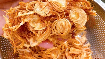 Cách làm hành phi vàng giòn, giòn rụm thơm phức