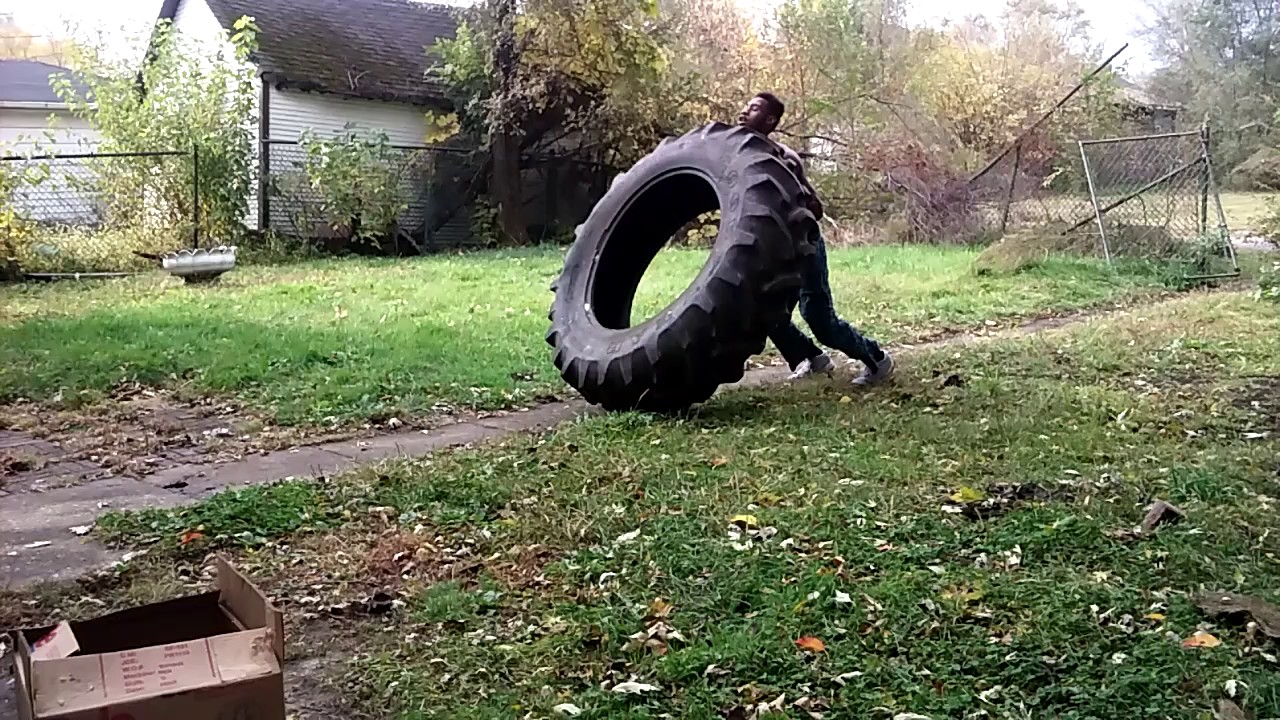 Tire Flipping workout🔥🔥 - YouTube