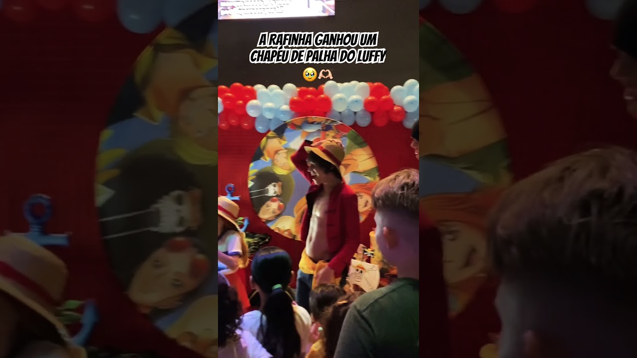 Luffy, Nami e Zoro em aniversário de One Piece #onepiece #onepiececosplay