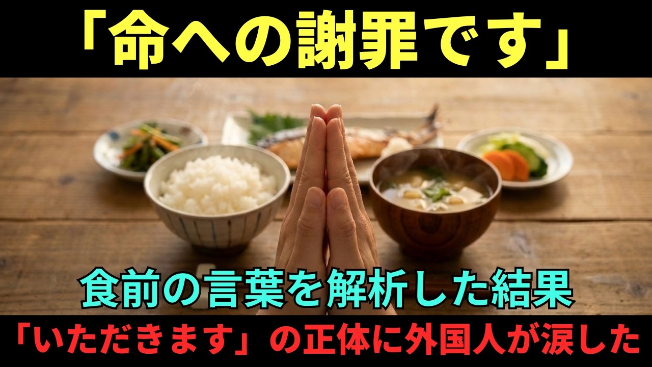 【海外の反応】AI「皿の上の命に語りかける民族は1つだけです」いただきますの正体を解析→世界の食文化を語り尽くした男が涙した