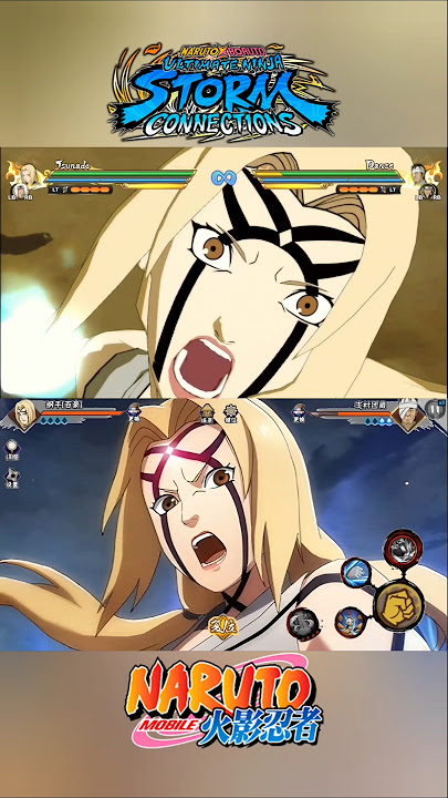 Naruto Storm VS Naruto Mobile ~ Tsunade Byakugou Ultimate Jutsu Comparison