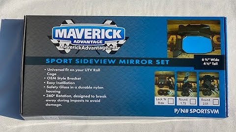 Maverick Advantage Side View Mirror Sport Installation ~ Kawasaki, Polaris, Honda, Can-Am, Kubota