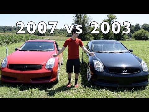 2003 Vs 2007 Infiniti G35 Coupe Differences And Comparison