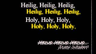 Heilig Heilig Heilig - Holy Holy Holy (+lyrics) chords