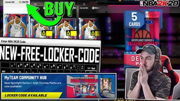 *NEW* FREE LOCKER CODE + PACK OPENING! BEST TIME TO BUY DIAMOND GIANNIS? (NBA 2K20 MYTEAM)