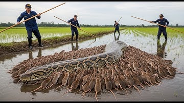 Animal Rescue: Giant Python Ambushed by a Swarm of Rats