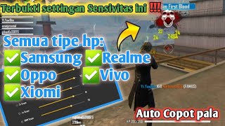 TERBUKTI‼AUTO HEADSHOT‼Sensitivitas Free Fire Terbaik!!Settingan Auto HeadShot Free Fire!!