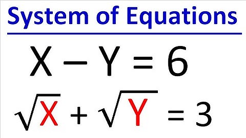 How to solve system of equations | x-y=6| Algebraic Problem | Find x and y | Radical equations