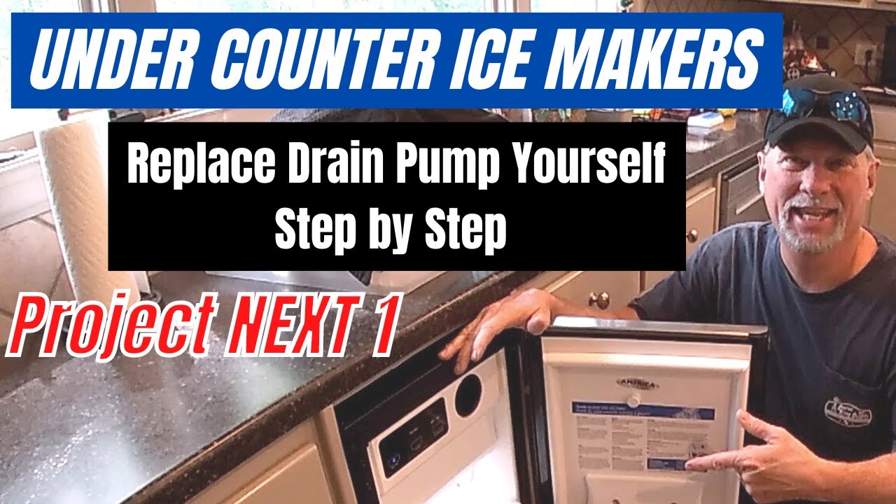 UNDER COUNTER ICE MAKERS / REPLACE DRAIN PUMP YouTube