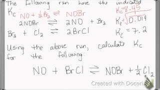manipulating equilibrium constants 2