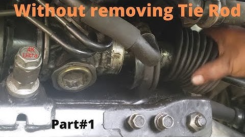 Steering Rack Boot Replacement without removing Tie Rod End & not Affecting Wheel alignment,