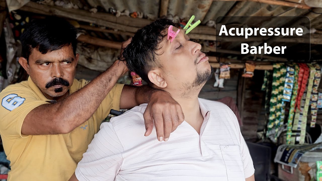 Intense Acupressure Head Massage and Pressure |Point massage |Stress Relief By Street barber Intense Acupressure Head Massage and Pressure |Point massage |Stress Relief By Street barber