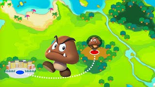 Super Mario Party - Goomba No Hands P Challenge Road - Chestnut Forest - World 02