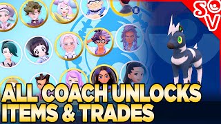 Shiny Blitzle! All League Coach Unlocks, Trades, & Items in Pokemon Indigo Disk screenshot 2